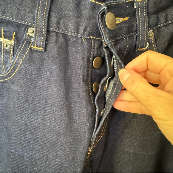 COMBATANT GENTLEMEN 100% Cotton Selvedge Button Fly Slim Straight Jeans. 31 - Picture 6 of 13